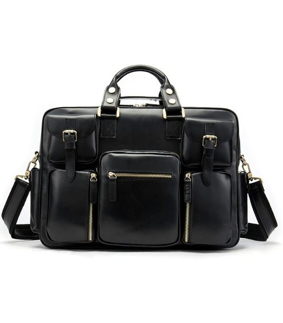 Сумка мужская Vintage 14756 Черная фото, картинка, изображение