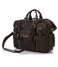 Сумка мужская Vintage 14757 в винтажном стиле Коричневая фото, картинка, изображение