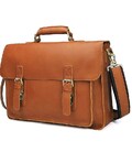 Кожаный портфель матовый Vintage 14937 Рыжий картинка, изображение, фото