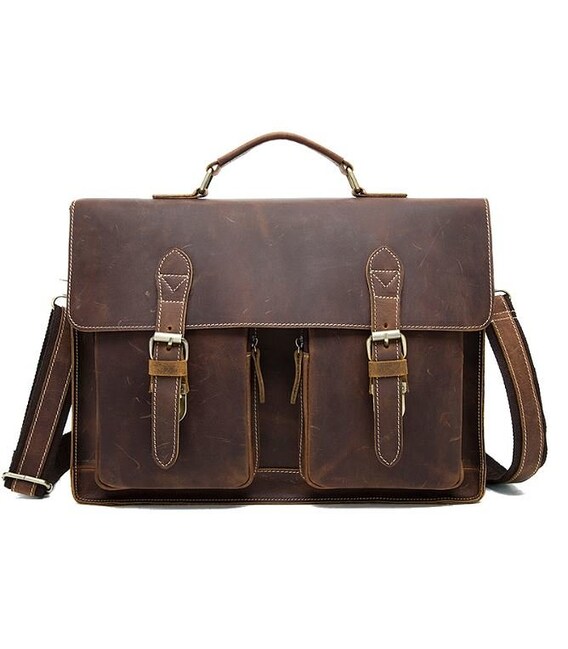 Портфель чоловічий зі шкіри Vintage 14774 Коричневий картинка, зображення, фото