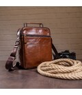 Сумка мужская кожаная Vintage 14835 Коричневая фото, картинка, изображение