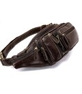 Поясная cумка объемная мужская Vintage 14860 Коричневая фото, картинка, изображение