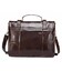 Портфель из гладкой кожи Vintage 14866 Коричневый фото, картинка, изображение