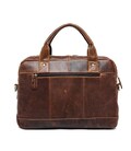 Сумка для ноутбуку з натуральної шкіри Vintage 14867 Коричнева картинка, зображення, фото