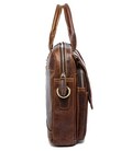 Сумка для ноутбука из натуральной кожи Vintage 14867 Коричневая картинка, изображение, фото