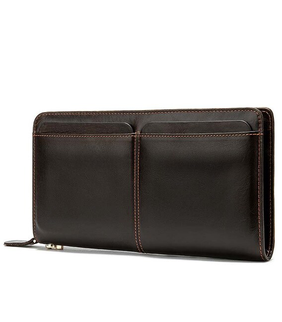 Чоловічий клатч-барсетка з ремінцем на руку Vintage 14940 Коричневий картинка, зображення, фото