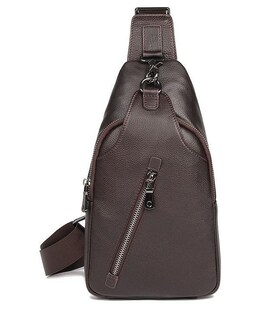 Кожаная мужская сумка через плечо для документов и города Vintage 14952 Коричневая фото, картинка, изображение