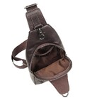 Кожаная мужская сумка через плечо для документов и города Vintage 14952 Коричневая фото, картинка, изображение