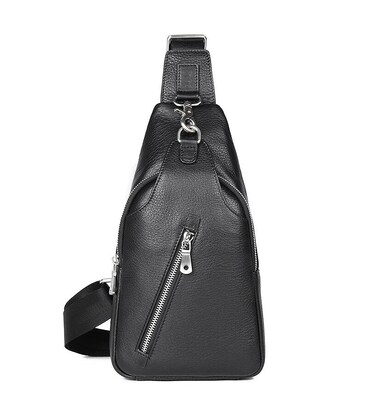 Кожаная мужская сумка через плечо для документов и города Vintage 14973 Черная фото, картинка, изображение