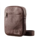 Мужская кожаная сумка через плечо для документов и города SHVIGEL 19103 Коричневая фото, картинка, изображение