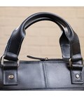Сумка для ноутбука из гладкой кожи SHVIGEL 11248 Черная фото, картинка, изображение