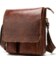 Сумка мужская вертикальная кожаная Vintage 20029 Коричневая фото, картинка, изображение
