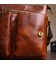 Сумка мужская вертикальная кожаная Vintage 20029 Коричневая фото, картинка, изображение