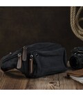 Сумка поясная текстильная Vintage 20085 Черная картинка, изображение, фото