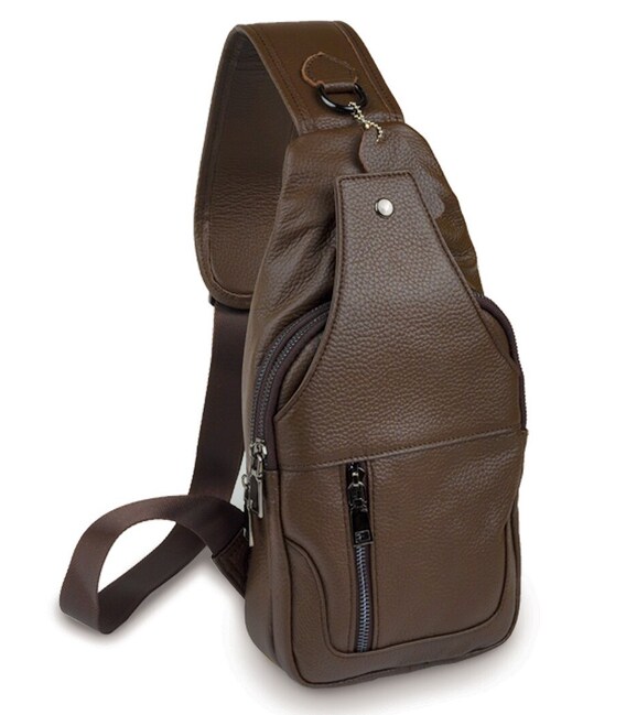 Сумка чоловіча шкіряна через плече Vintage 14390 Коричнева картинка, зображення, фото