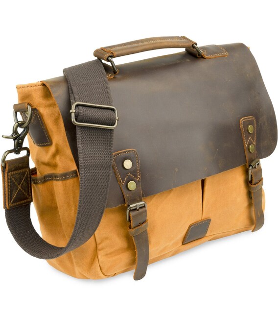 Деловой портфель в сочетании с кожей Vintage 20120 Рыжий фото, картинка, изображение