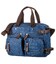 Сумка-трансоформер текстильна Vintage 20147 Синя картинка, зображення, фото