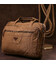 Сумка текстильная для ноутбука Vintage 20183 Коричневая фото, картинка, изображение