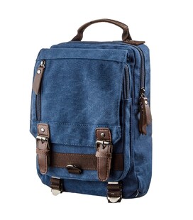 Мужская сумка рюкзак на одно плечо для документов и города Vintage 20139 Синяя картинка, зображення, фото