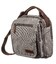 Универсальная текстильная мужская сумка на два отделения Vintage 20198 Серая фото, картинка, изображение