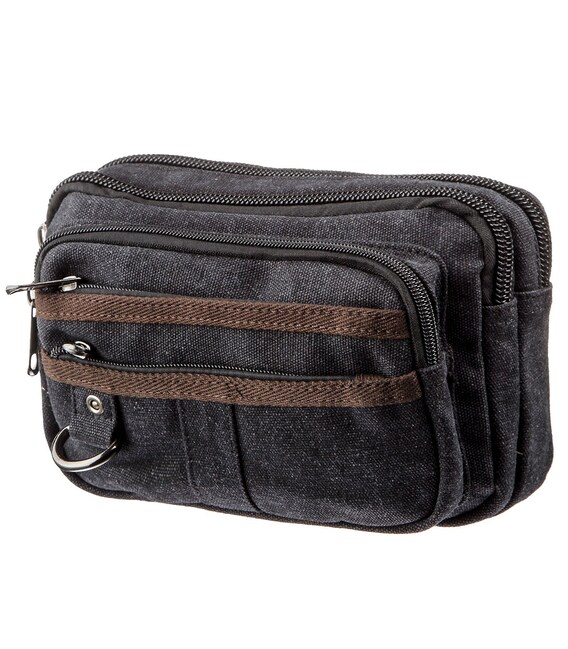 Бананка текстильная на пояс Vintage 20159 Черная фото, картинка, изображение