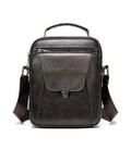 Сумка мужская из плотной кожи 14996 Vintage Коричневая картинка, изображение, фото