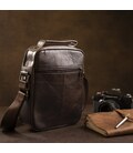 Сумка мужская из плотной кожи 14996 Vintage Коричневая картинка, изображение, фото