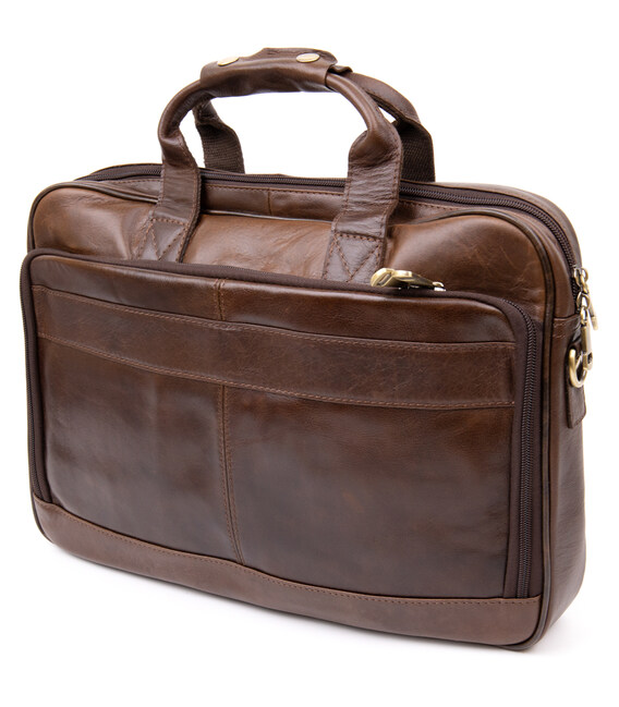 Сумка для ноутбука Vintage 20391 Коричневая фото, картинка, изображение