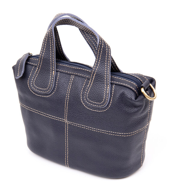 Сумка жіноча на блискавці флотар Vintage 20406 Синя картинка, зображення, фото