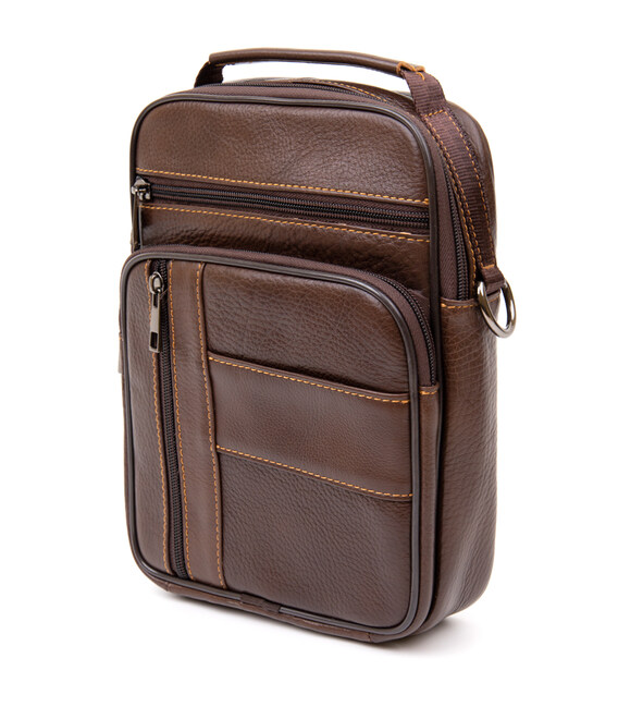 Мессенджер мужской Vintage 20434 Коричневый фото, картинка, изображение