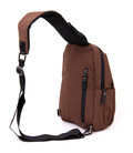 Мужская сумка через плечо из нейлона для документов и города Vintage 20634 Коричневая фото, картинка, изображение