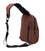 Чоловіча сумка через плече з нейлону для документів та міста Vintage 20634 Коричнева картинка, зображення, фото