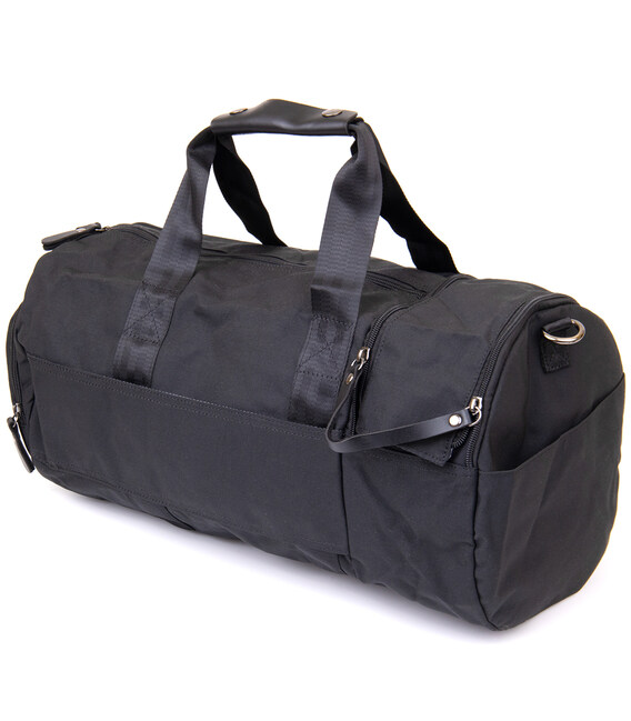 Спортивна сумка текстильна Vintage 20640 Чорна картинка, зображення, фото