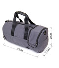 Текстильна дорожня сумка для поїздок спорту та подорожей Vintage 20641 Сіра картинка, зображення, фото