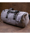 Текстильна дорожня сумка для поїздок спорту та подорожей Vintage 20641 Сіра картинка, зображення, фото