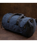 Текстильна дорожня сумка для поїздок спорту та подорожей Vintage 20644 Синя картинка, зображення, фото