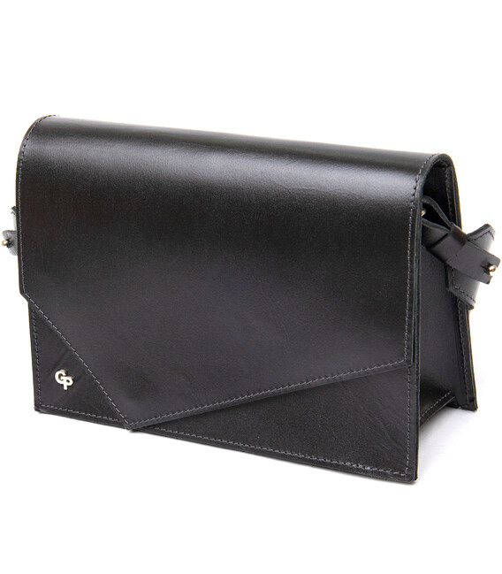 Жіноча стильна сумка з натуральної шкіри GRANDE PELLE 11434 Чорний картинка, зображення, фото