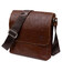 Кожаная мужская сумка через плечо GRANDE PELLE 11567 Коричневый фото, картинка, изображение