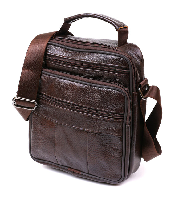 Мужская сумка из натуральной кожи Vintage 20473 Коричневый фото, картинка, изображение