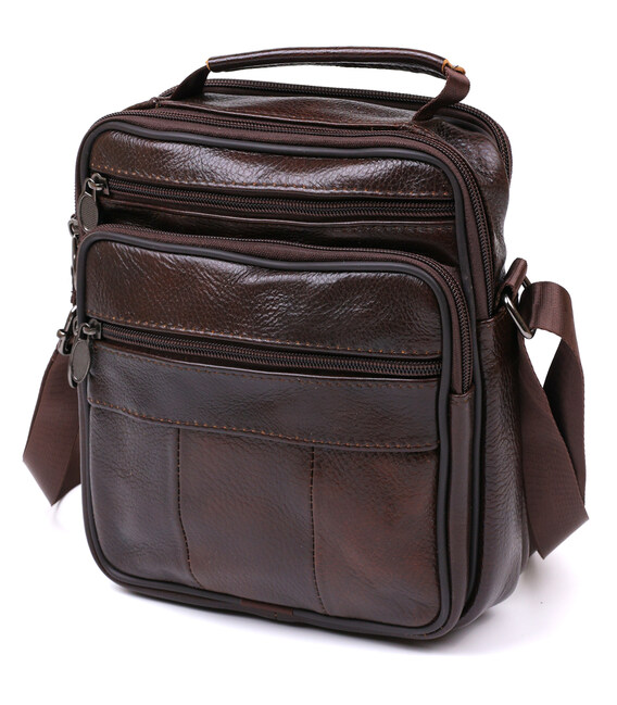 Сумка з натуральної шкіри Vintage 20450 Коричневий картинка, зображення, фото