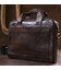 Мужская кожаная сумка-портфель Vintage 20679 Коричневый фото, картинка, изображение
