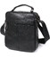Містка шкіряна чоловіча сумка Vintage 20683 Чорний картинка, зображення, фото