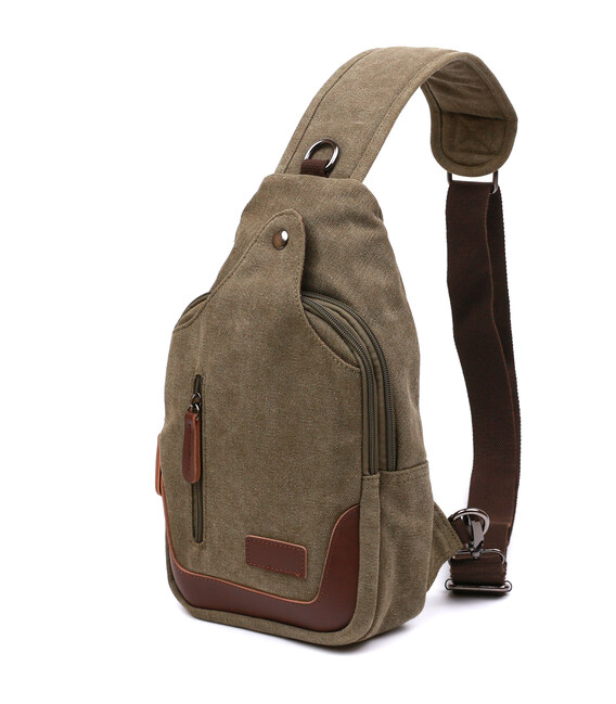 Функциональная мужская сумка через плечо Vintage 20386 Зеленый фото, картинка, изображение