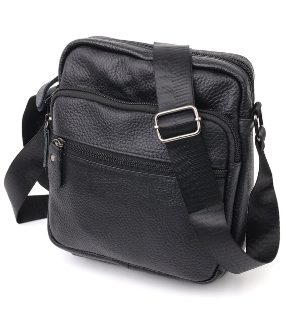 Сумка мужская Vintage 20678 кожаная Черный фото, картинка, изображение