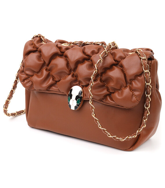 Оригінальна жіноча сумка із екошкіри Vintage 18711 Коричневий картинка, зображення, фото