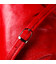 Яркая женская сумка багет KARYA 20837 кожаная Красный фото, картинка, изображение