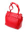 Яркая и вместительная женская сумка с ручками KARYA 20880 кожаная Красный фото, картинка, изображение