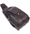 Мужская кожаная сумка через плечо для документов и города Vintage 21306 Коричневая фото, картинка, изображение