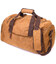 Зручна дорожня сумка із щільного текстилю 21239 Vintage Коричнева - картинка, зображення, фото дорожньої сумки