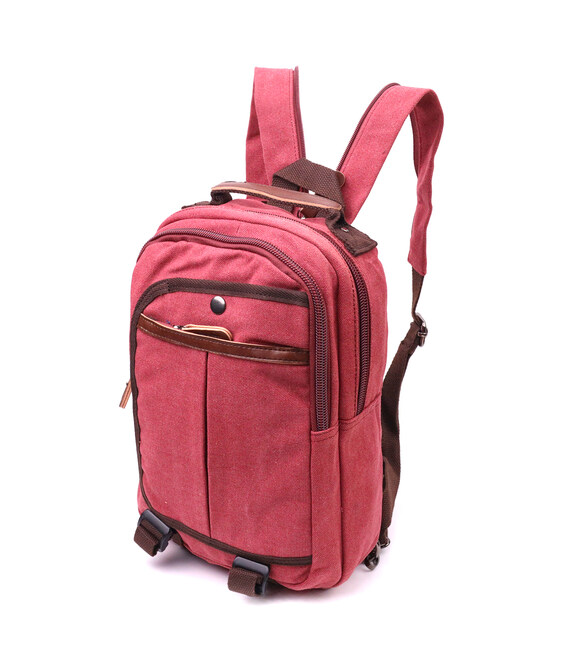 Оригинальный рюкзак из текстиля 21256 Vintage Малиновый фото, картинка, изображение